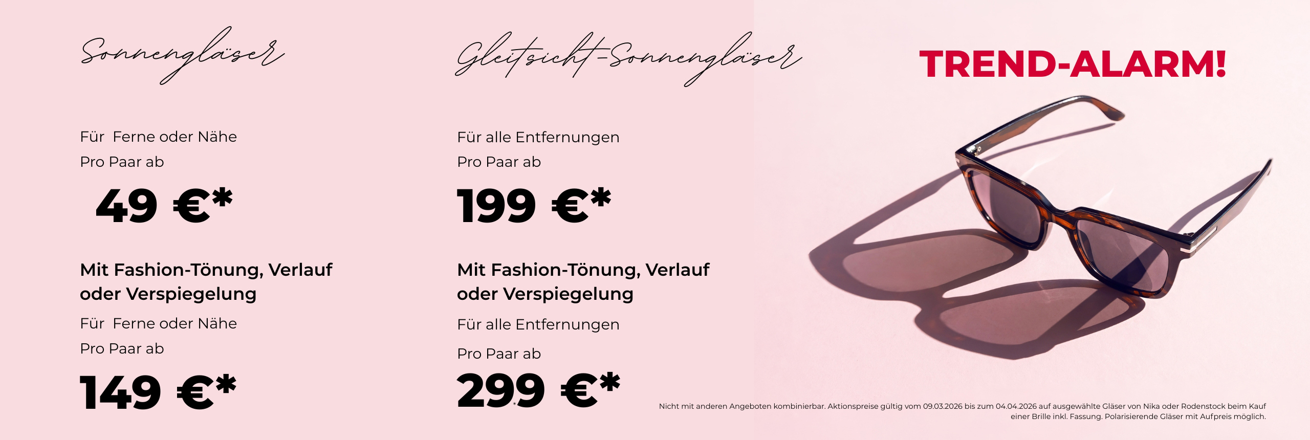 Sonnenbrillen Angebote bei Hardtke Optic in Lage